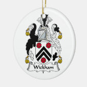 CREST van de Familie van Wickham Keramisch Ornament (Links)