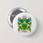 CREST van de Familie van Wilkins Ronde Button 5,7 Cm (Voorkant /achterkant)