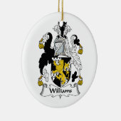 CREST van de Familie van Williams Keramisch Ornament (Rechts)