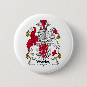 CREST van de Familie van Worley Ronde Button 5,7 Cm