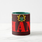 CREST van GHANA en de Mok van de Koffie van de (Midden)