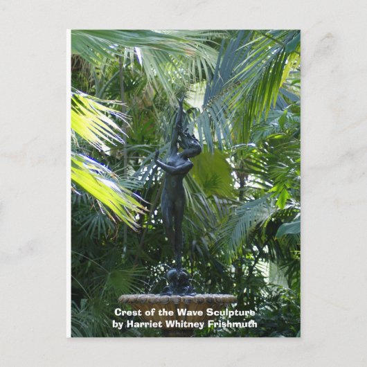 CREST van het Beeldhouwwerk van de Golf Briefkaart (Voorkant)