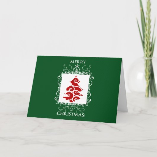 CREST van Kerstmis Feestdagen Kaart (Voorkant)
