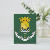 Crest van Lissabon, Portugal Briefkaart (Staand voorkant)