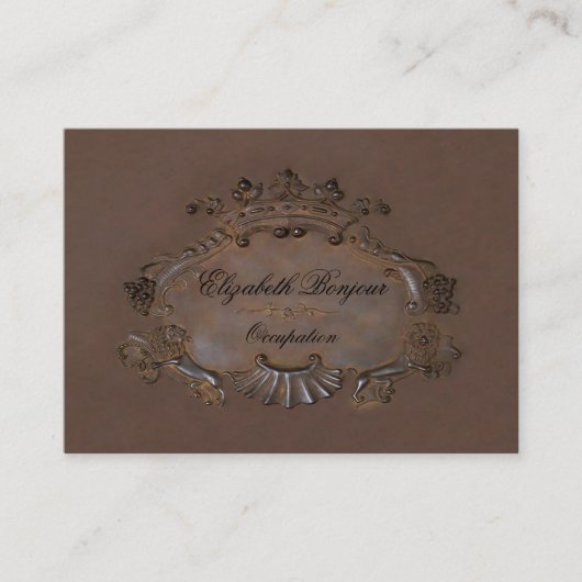 Crest ~ Visitekaartje / Emblem Royal Crown Large (Voorkant)