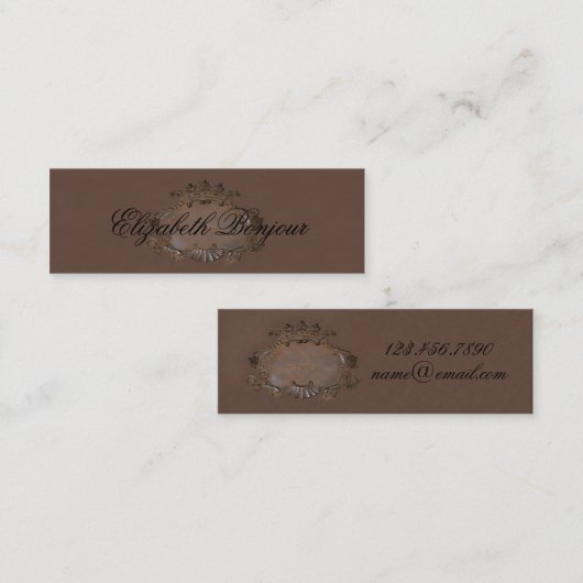 Crest ~ Visitekaartje / Emblem Royal Crown Slim (Voorkant / Achterkant)