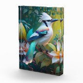 Crested Blauwgroen gevleugelde Jay Fotoblokken (Rechts)