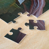 Crested Blauwgroen gevleugelde Jay Legpuzzel (Zijkant)