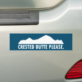 Crested Butte alsjeblieft Bumpersticker (Op auto)