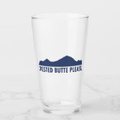 Crested Butte alsjeblieft Glas (Voorkant)