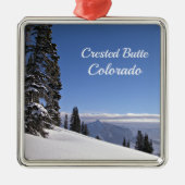 Crested Butte, CO Metalen Ornament (Voorkant)