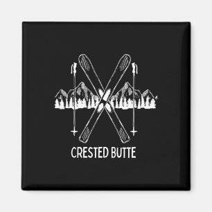Crested Butte Co Rocky Mountains Colorado Ski Snow Magneet