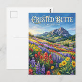 Crested Butte Colorado Briefkaart (Voorkant / Achterkant)