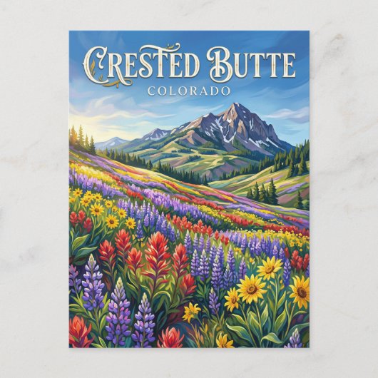 Crested Butte Colorado Briefkaart (Voorkant)