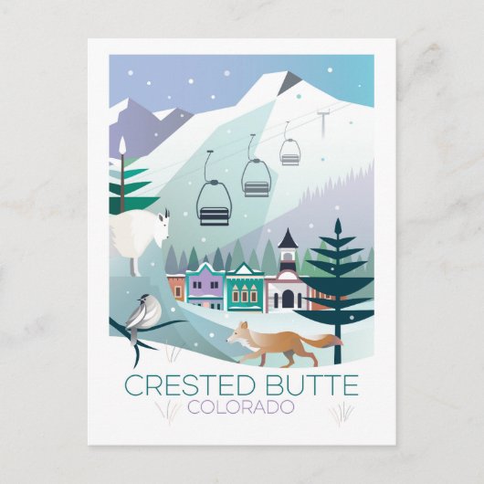 Crested Butte, Colorado Briefkaart (Voorkant)