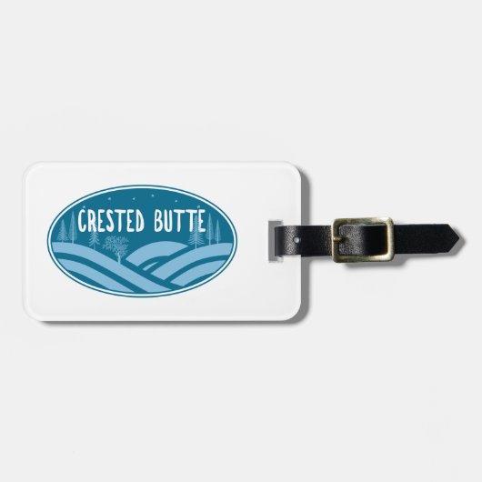 Crested Butte Colorado Buitenleven Bagagelabel (Voorkant horizontaal)
