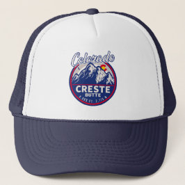 Crested Butte Colorado Camping Skiën Souvenirs Trucker Pet