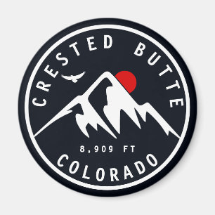 Crested Butte Colorado - Camping Skiing Souvenirs Magneet
