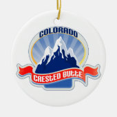 Crested Butte Colorado Keramisch Ornament (Voorkant)
