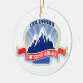 Crested Butte Colorado Keramisch Ornament (Links)