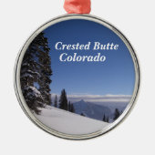 Crested Butte, Colorado Metalen Ornament (Voorkant)