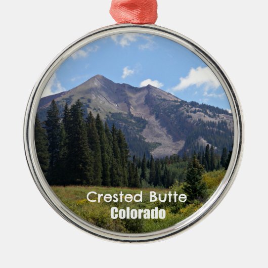 Crested Butte, Colorado Metalen Ornament (Voorkant)