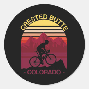 Crested Butte Colorado Mountainbiken Fietser Wielr Ronde Sticker