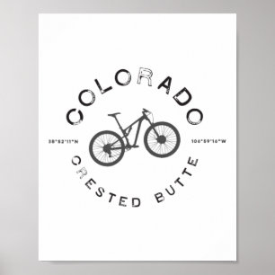 Crested Butte Colorado Mountainbiken T Poster