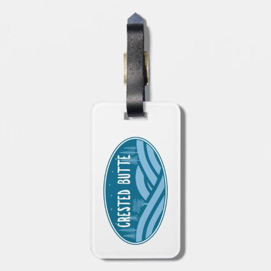 Crested Butte Colorado Outdoor Bagagelabel (Achterkant verticaal)