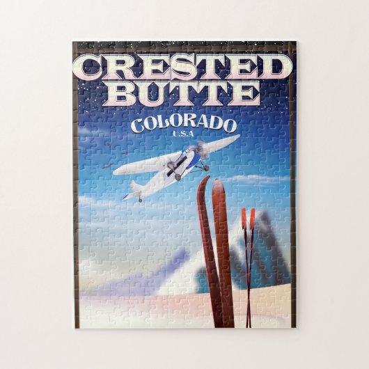 Crested Butte Colorado reisposter Legpuzzel (Verticaal)