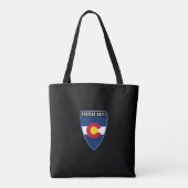 Crested Butte Colorado Shield Tote Bag (Achterkant)