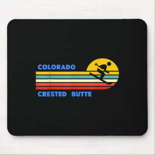 Crested butte colorado skien ski skisport retro zo muismat