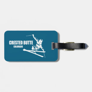 Crested Butte Colorado Skier Bagagelabel