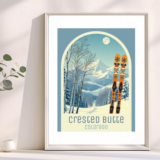 Crested Butte Colorado skivakantie Poster