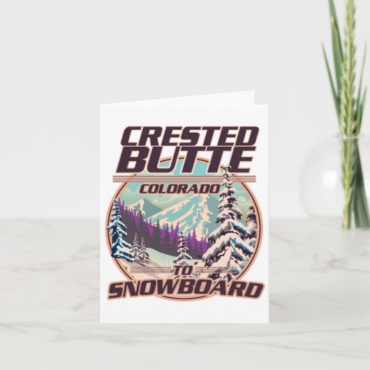 Crested Butte Colorado Snowboarden logo (Voorkant)