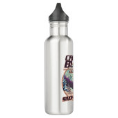 Crested Butte Colorado Snowboarden logo Waterfles (Links)