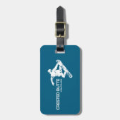 Crested Butte Colorado Snowboarder Bagagelabel (Voorkant verticaal)