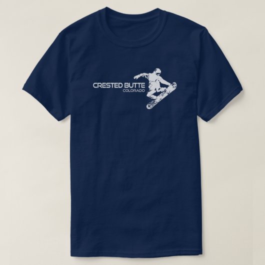 Crested Butte Colorado Snowboarder T-shirt (Design voorkant)