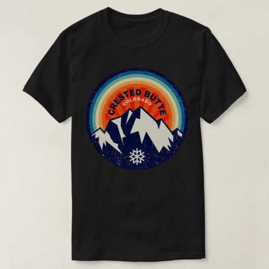 Crested Butte Colorado T-shirt (Design voorkant)