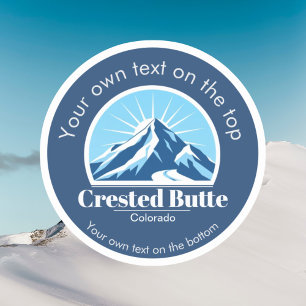 Crested Butte Colorado, Verenigde Staten Skigebied Sticker