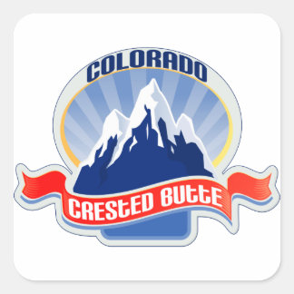Crested Butte Colorado Vierkante Sticker