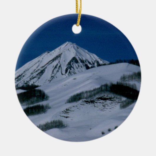 Crested Butte Keramisch Ornament (Voorkant)