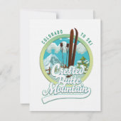 Crested Butte Mountain Colorado Ski logo (Voorkant)