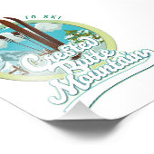 Crested Butte Mountain Colorado Ski logo Foto Afdruk (Hoek)