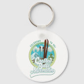 Crested Butte Mountain Colorado Ski logo Trucker H Sleutelhanger (Achterkant)