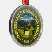 Crested Butte (MTB) Metalen Ornament (Rechts)