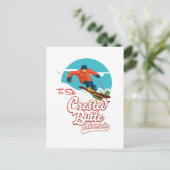 Crested Butte om te skiën Briefkaart (Staand voorkant)