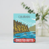 Crested Butte Rocky Mountains Colorado Briefkaart (Staand voorkant)