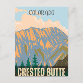 Crested Butte rotsachtige bergen colorado geschenk Briefkaart