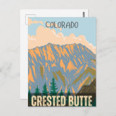 Crested Butte rotsachtige bergen colorado geschenk Briefkaart (Voorkant / Achterkant)